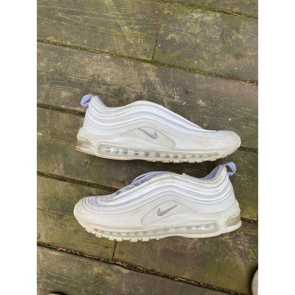 Nike Air Max 97 Triple White Wolf Gray Running Shoes 921826-101 Men’s - Sz 10.5 - Picture 4 of 9